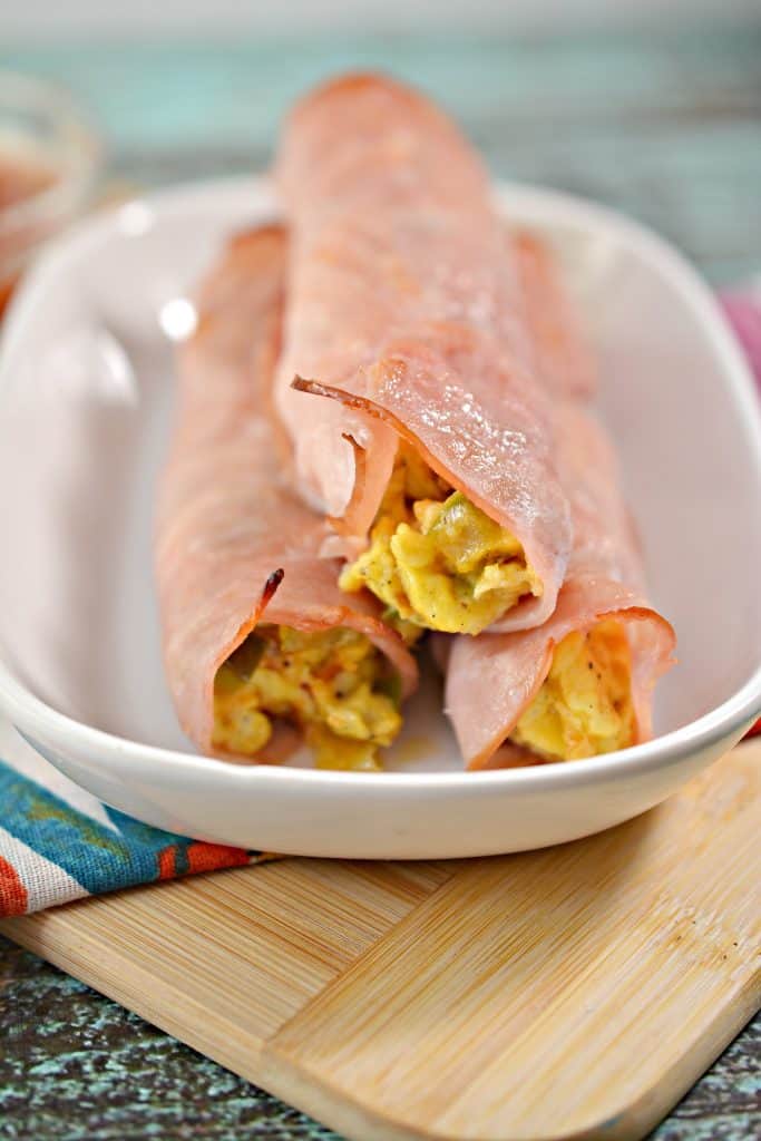 Ham and Egg Roll Ups Keto Breakfast Roll Ups