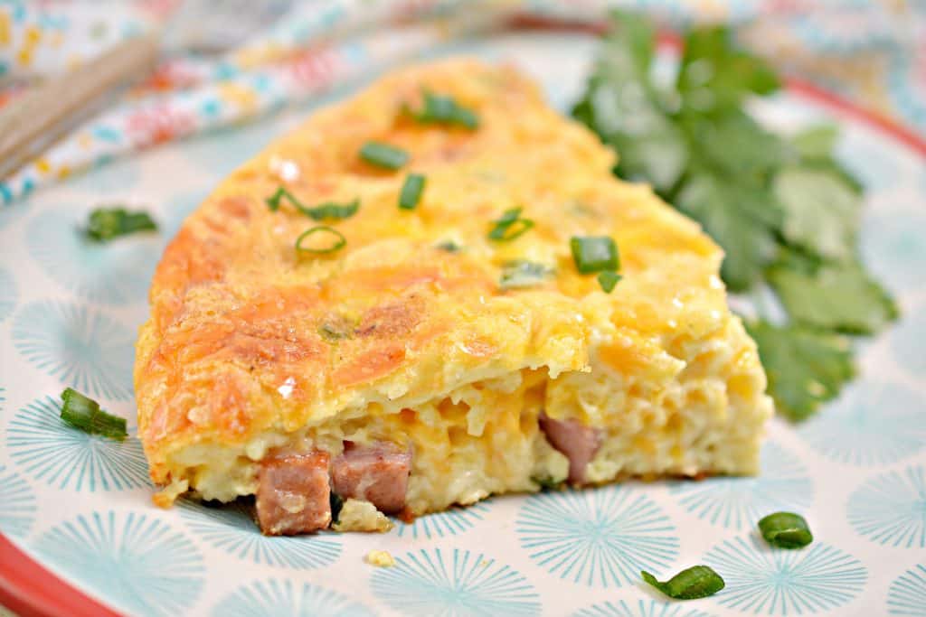 Ham and Cheese Crustless Quiche Easy Keto Quiche