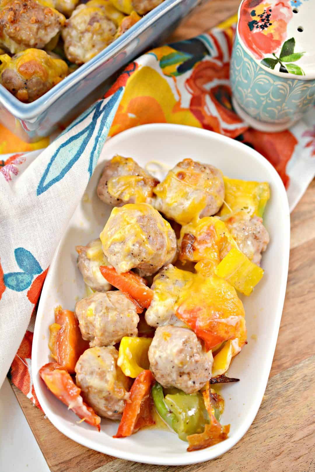Sausage and Pepper Bake - Easy Keto Dinner Recipes