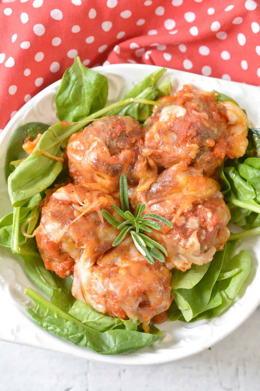 Meatball Casserole Keto Meatball Parmesan