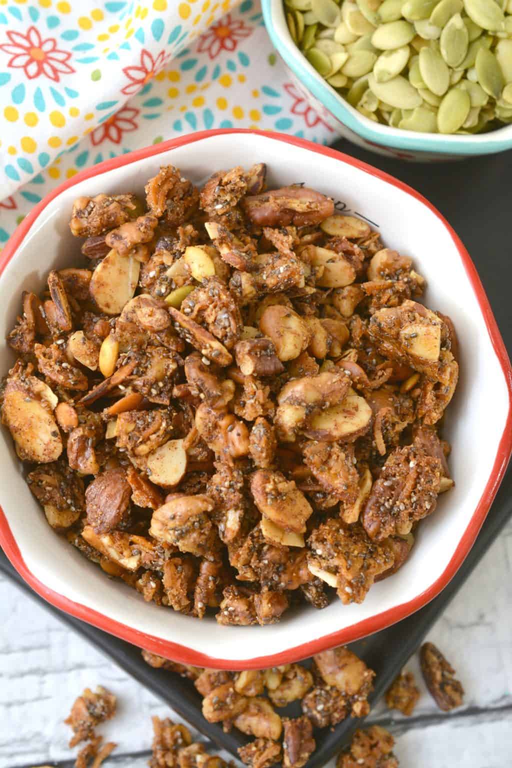Cinnamon Vanilla Granola Easy Keto Granola