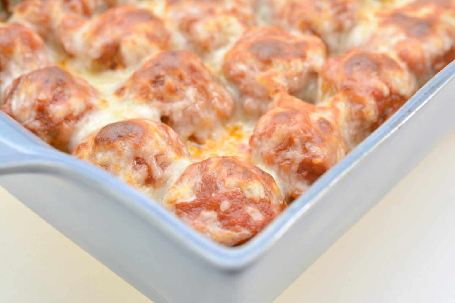 Meatball Casserole Keto Meatball Parmesan
