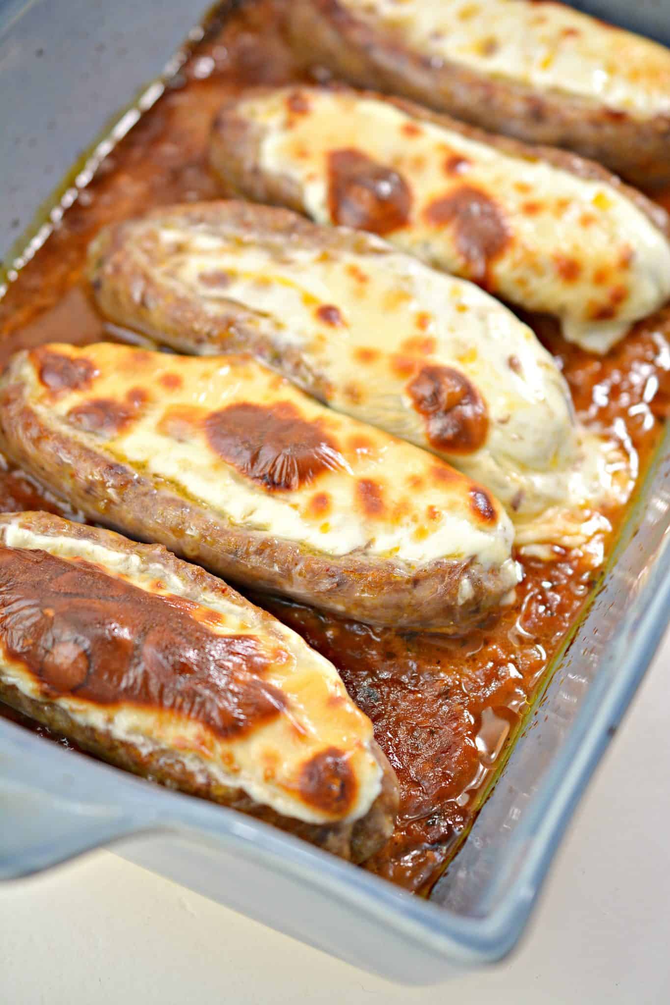 Cheese Stuffed Italian Sausages Quick & Easy Keto Recipe