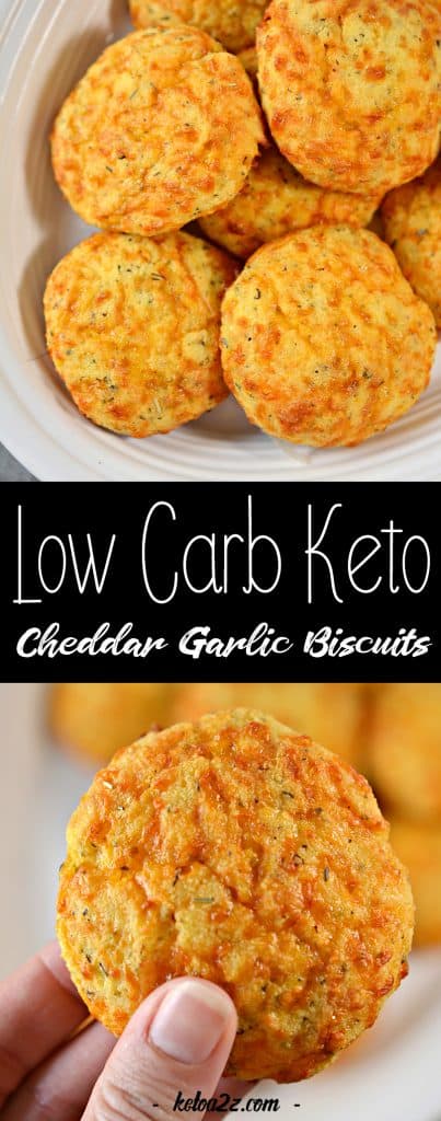 Cheddar Garlic Biscuits - Keto Biscuits
