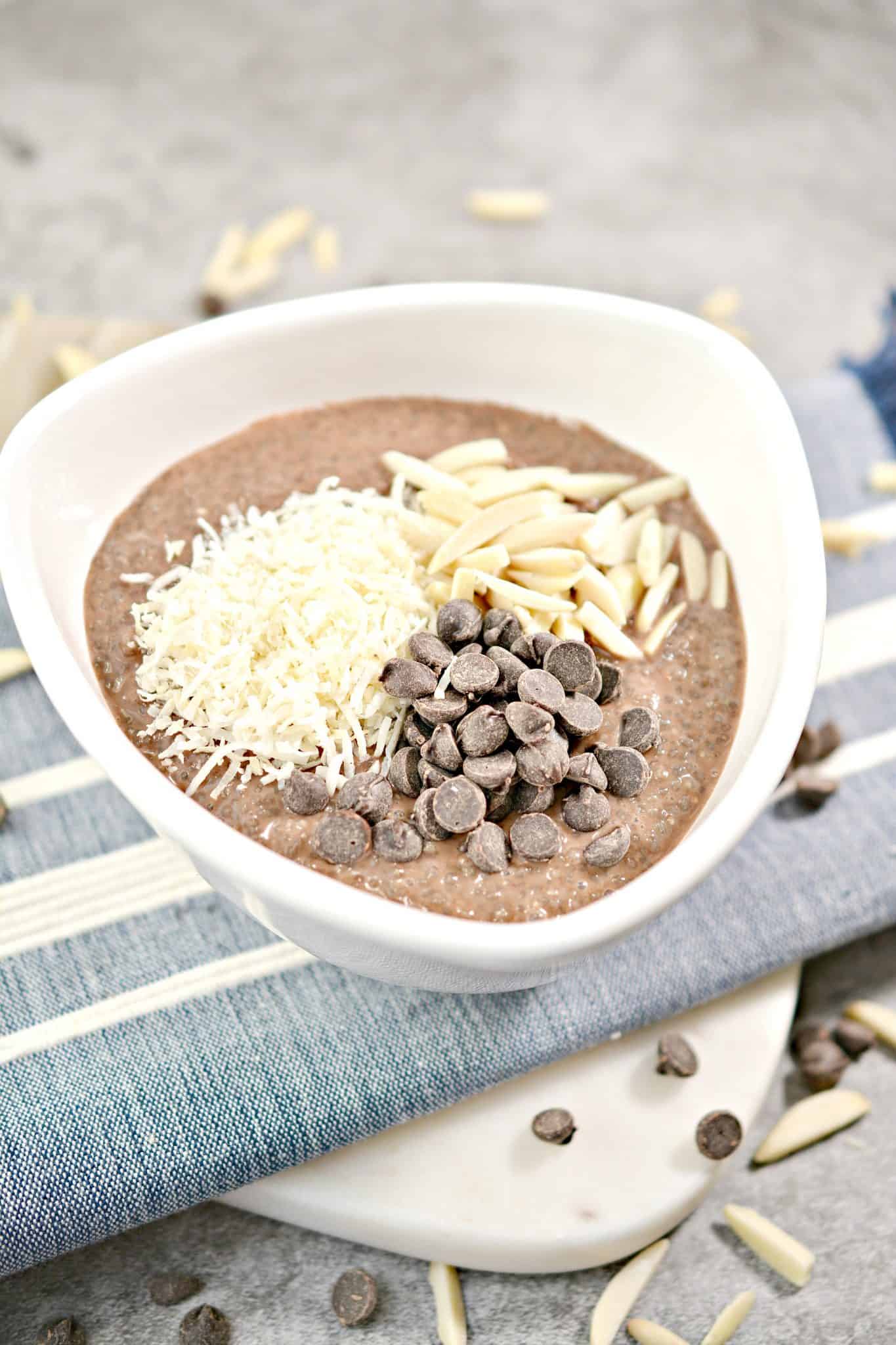 Almond Joy Chia Seed Pudding Keto Chia Pudding