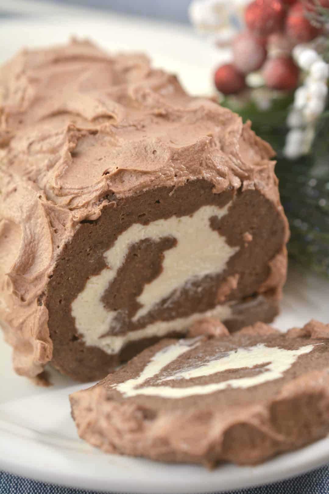Chocolate Roll Cake Keto Chocolate Dessert