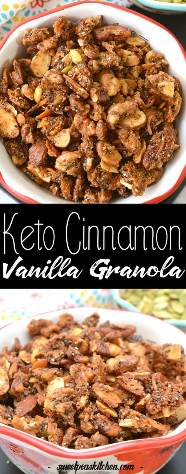 Cinnamon Vanilla Granola Easy Keto Granola