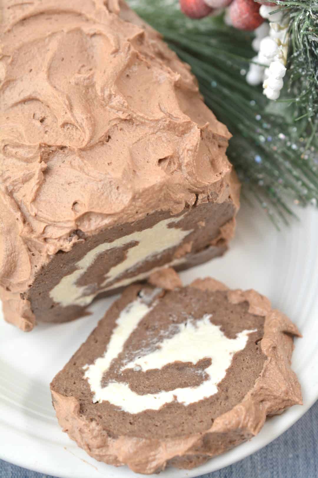 Chocolate Roll Cake Keto Chocolate Dessert