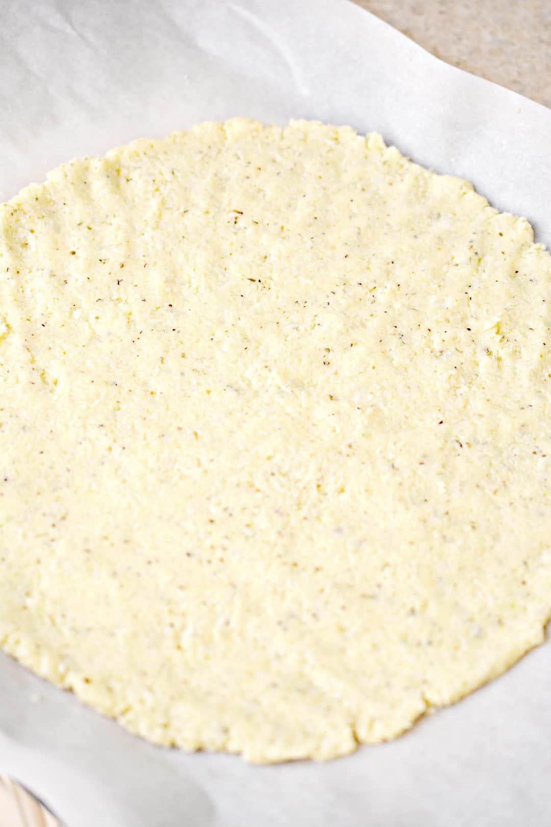 Cauliflower Pizza Crust - CheekyKitchen