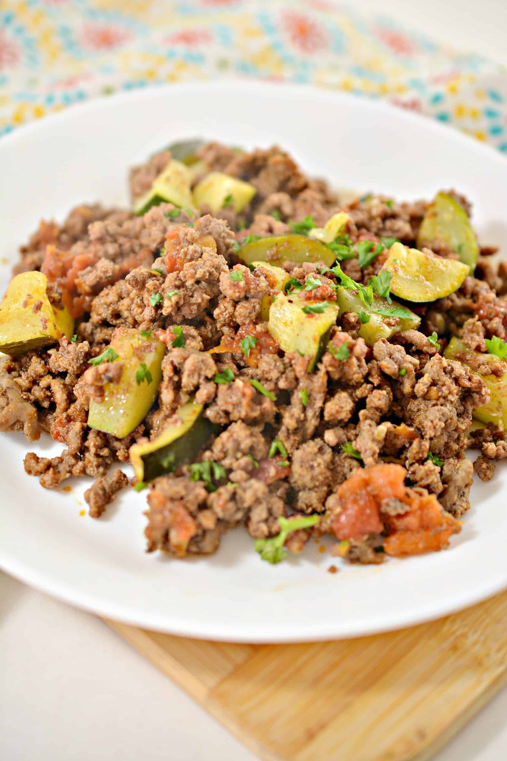 Keto Mexican Zucchini and Beef