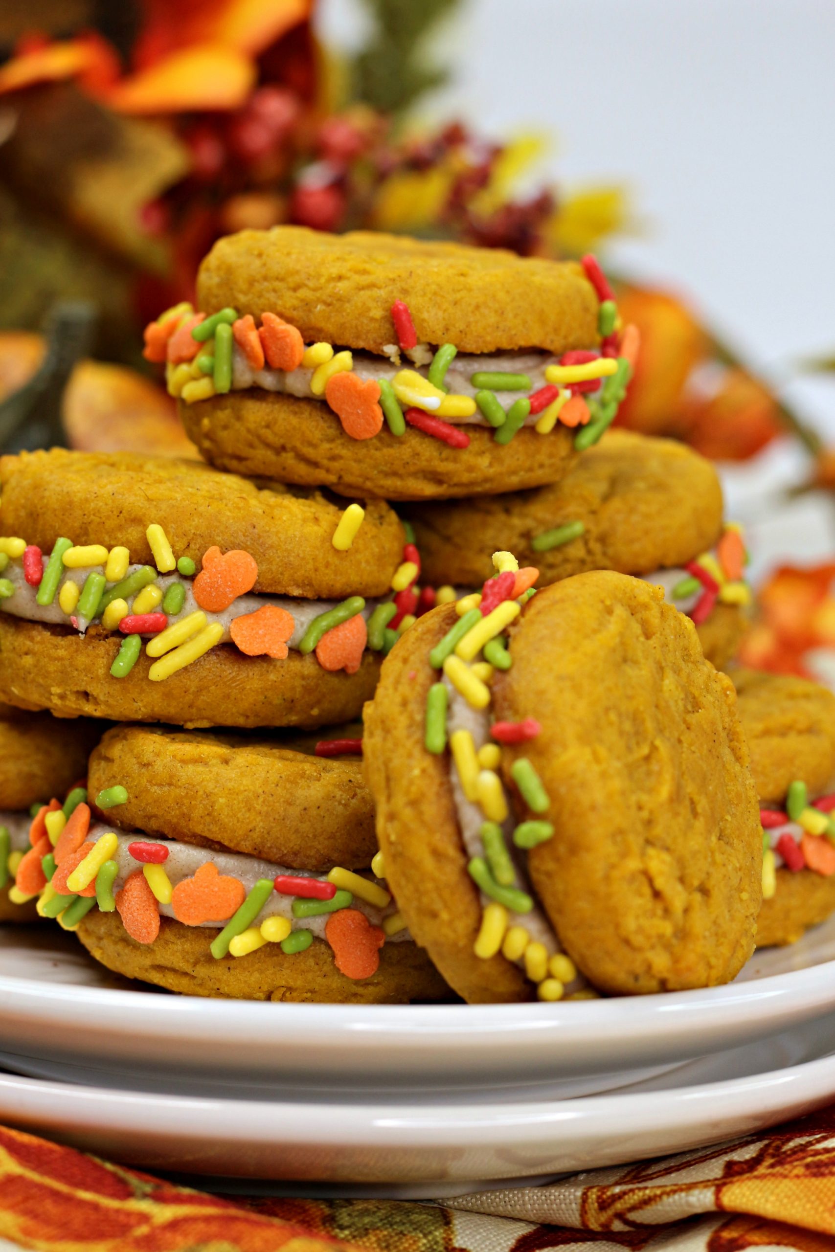 Pumpkin Spice Sandwich Cookies