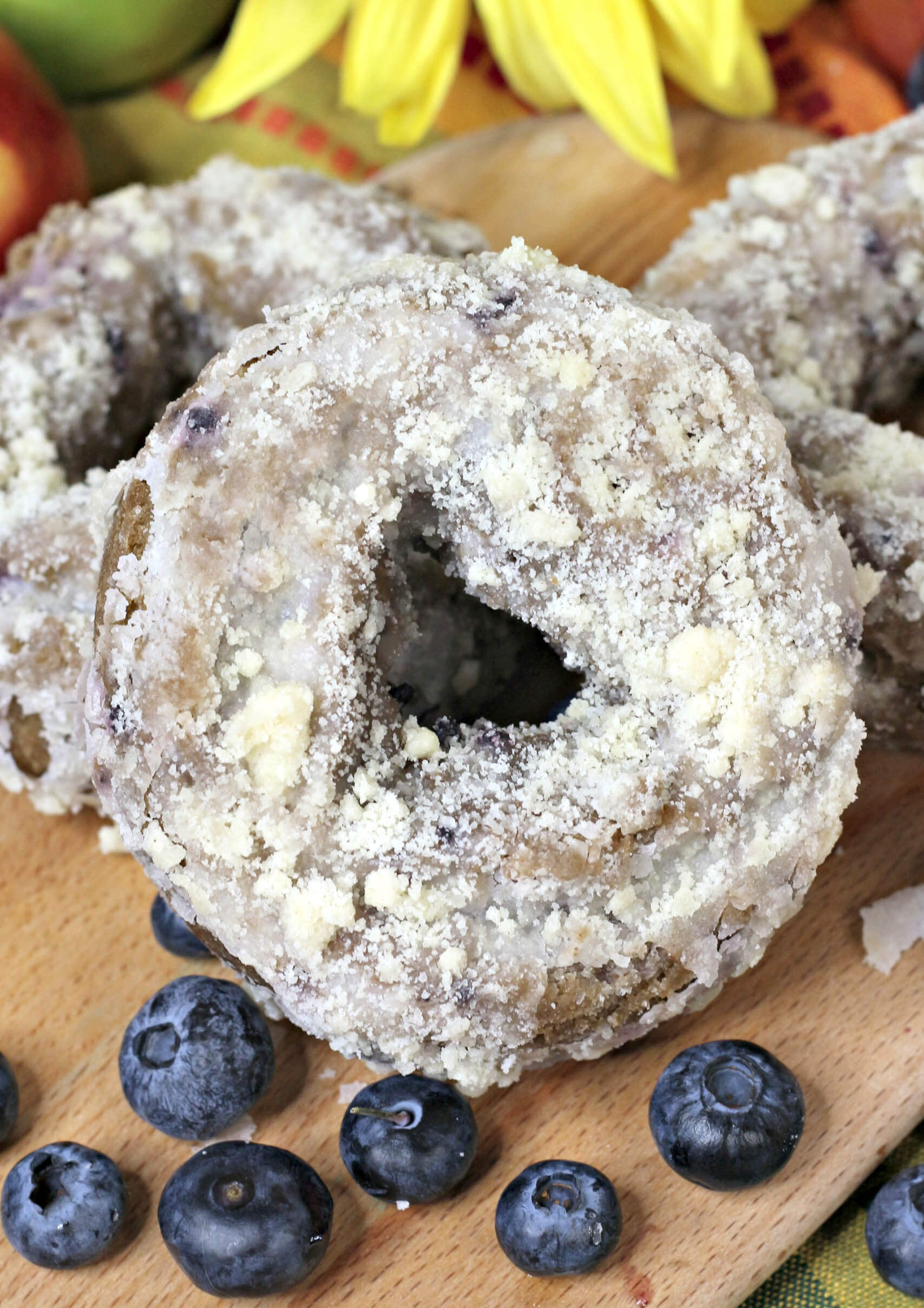 Apple Blueberry Donuts