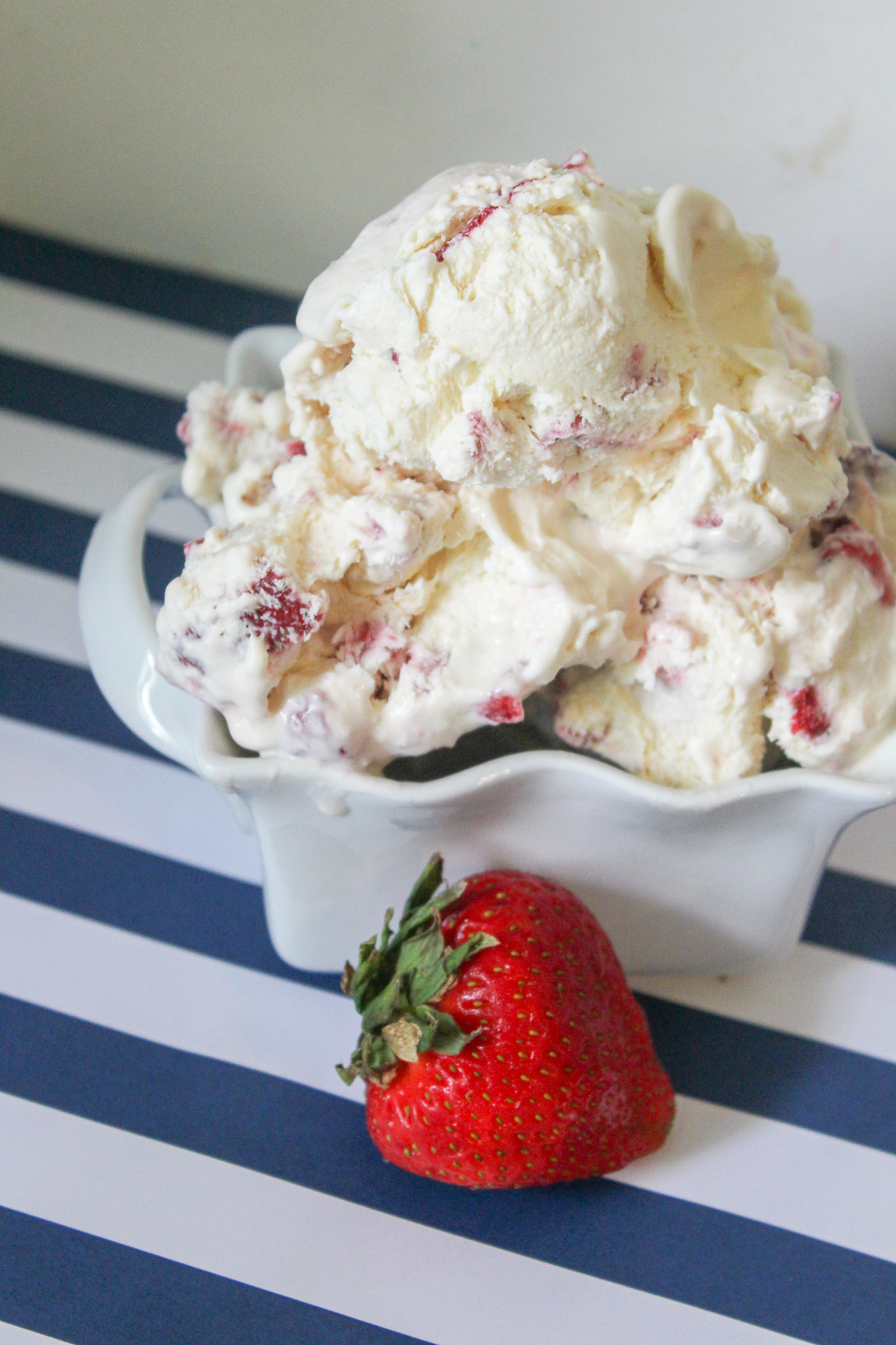 Strawberries and Cream Ice Cream