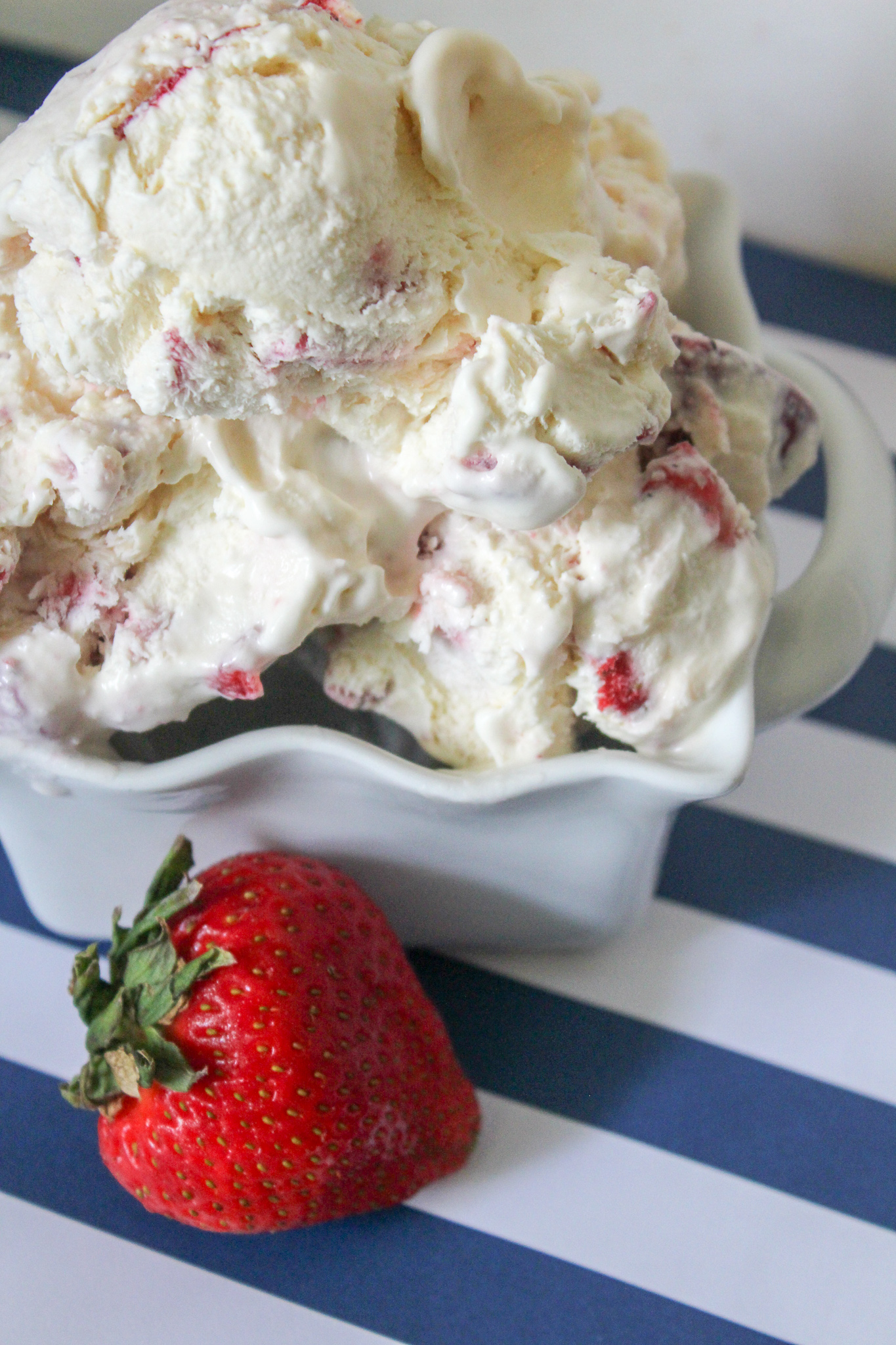 Strawberries and Cream Ice Cream