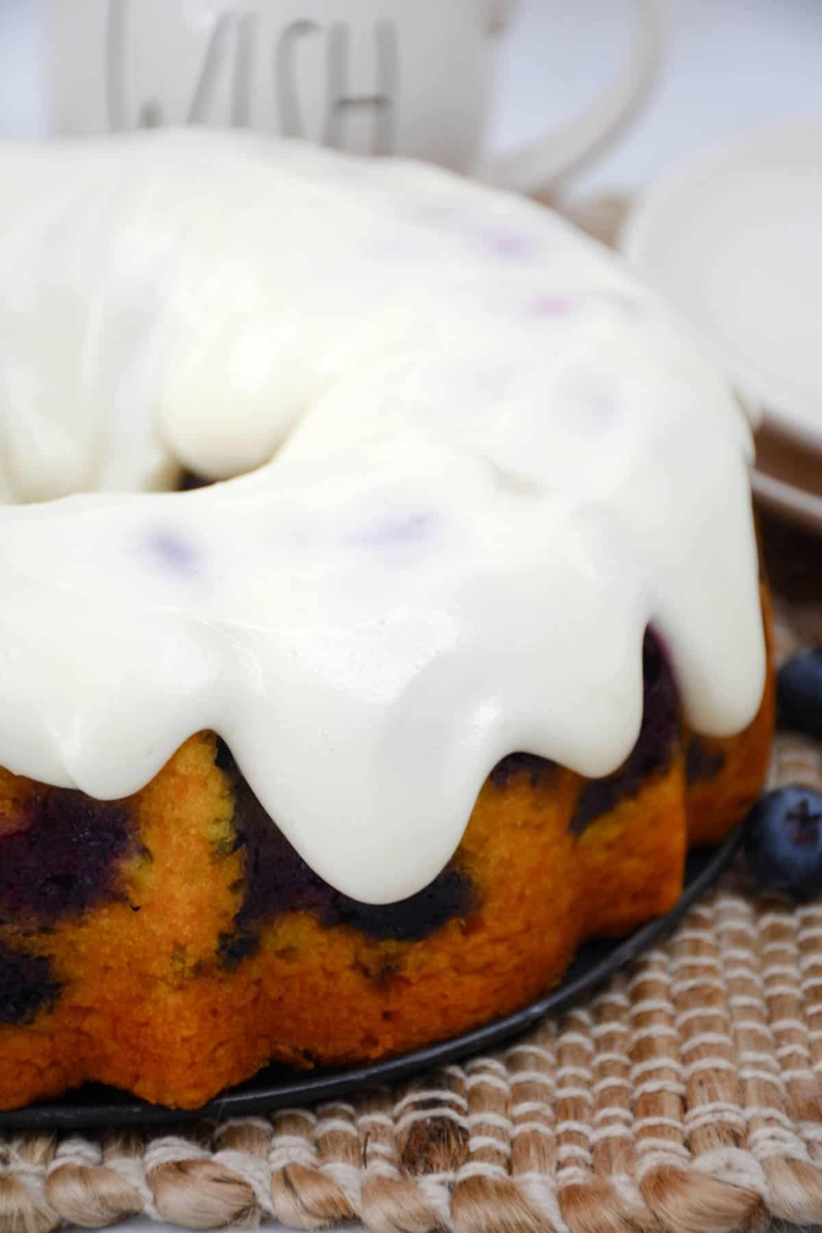 Blueberry Pound Cake with a Cake Mix
