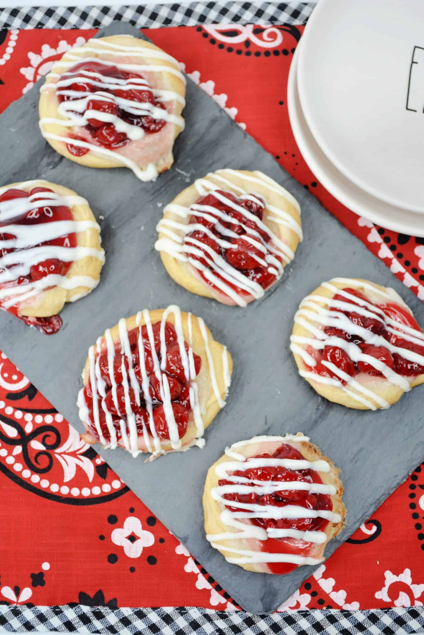 Easy Cherry Cream Cheese Danish CheekyKitchen