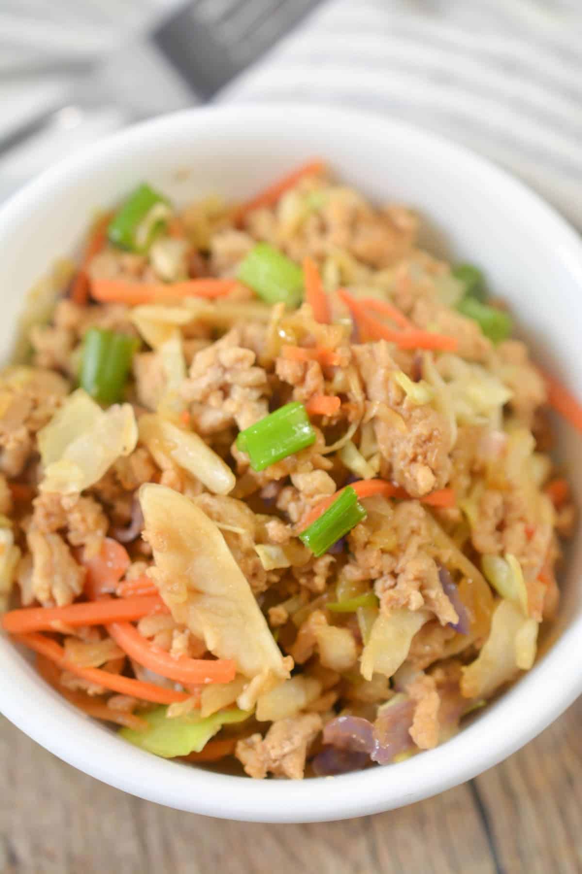 Chicken Egg Roll in a Bowl