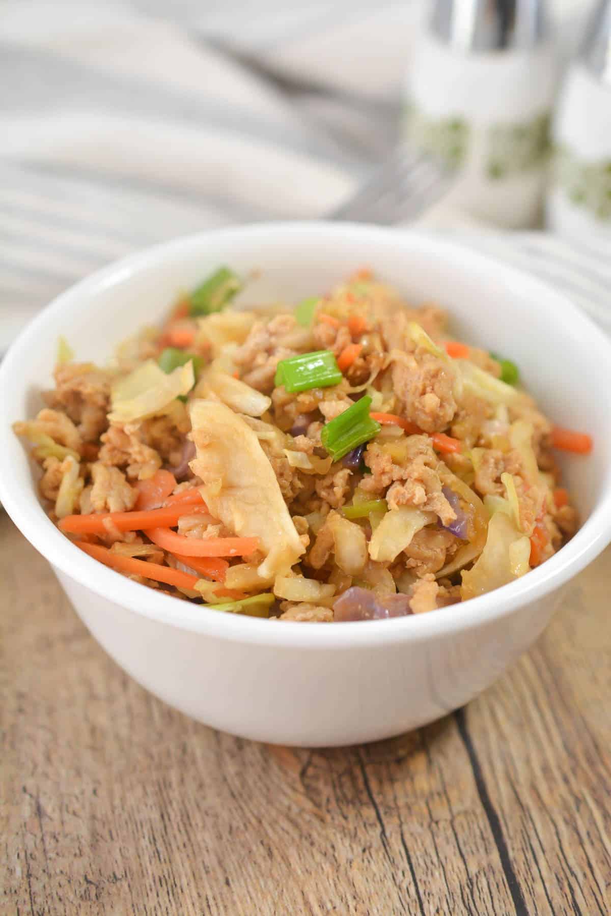 Chicken Egg Roll in a Bowl