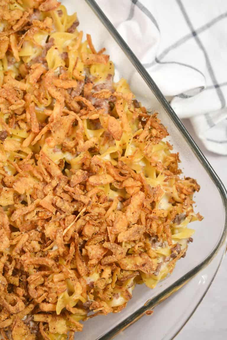 French Onion Beef Casserole CheekyKitchen