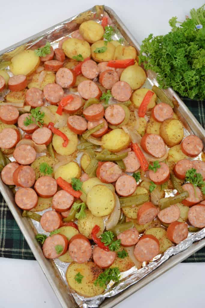 Oven Roasted Sausage and Potatoes CheekyKitchen