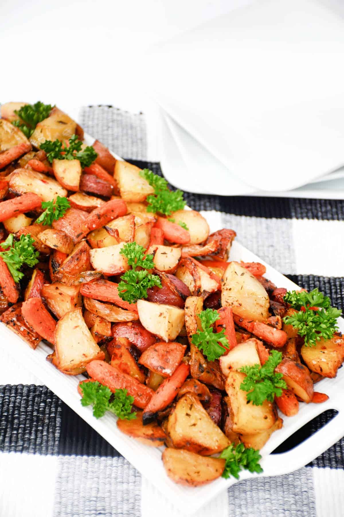 Roasted Carrots, Potatoes, and Onion