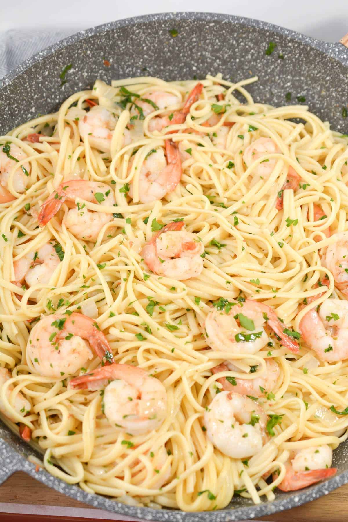 Shrimp Scampi with Spaghetti