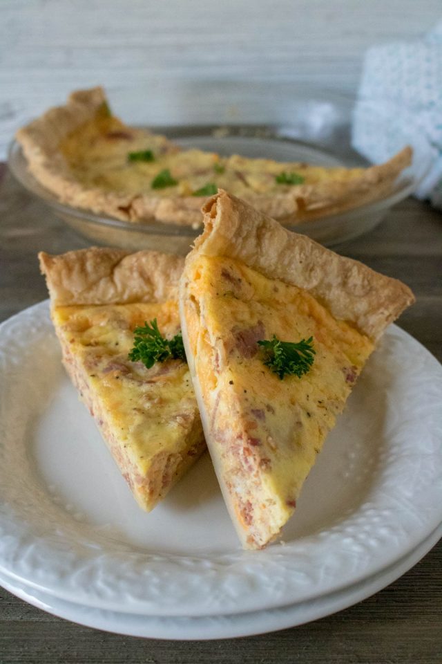 Bacon and Cheddar Quiche CheekyKitchen