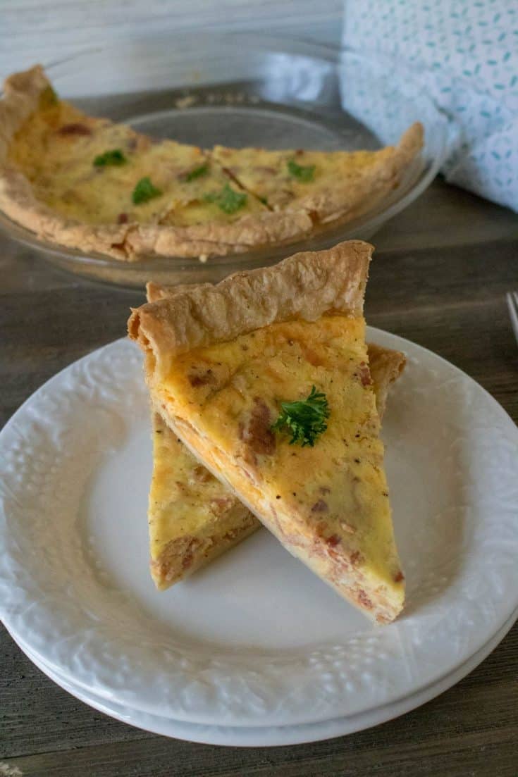 Bacon and Cheddar Quiche CheekyKitchen