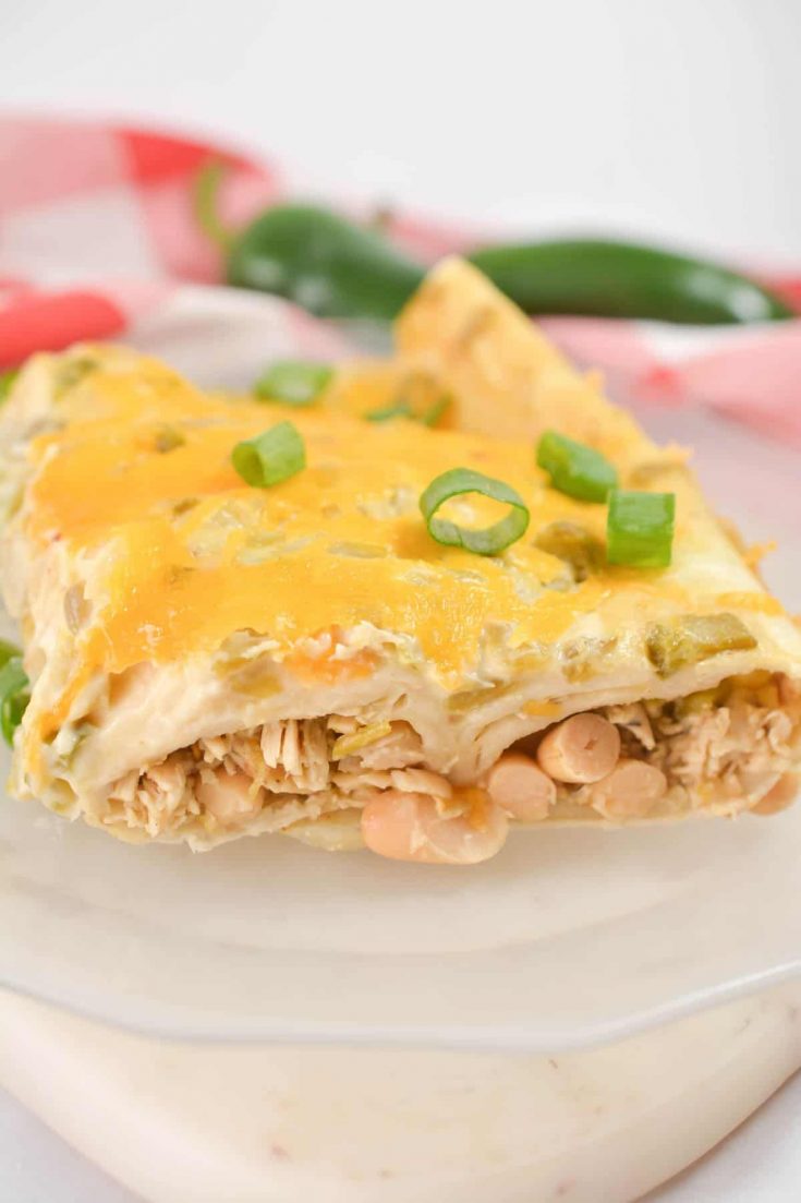 Chicken and White Bean Enchiladas CheekyKitchen
