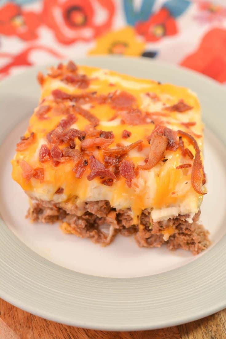 Cowboy Meatloaf and Potato Casserole CheekyKitchen