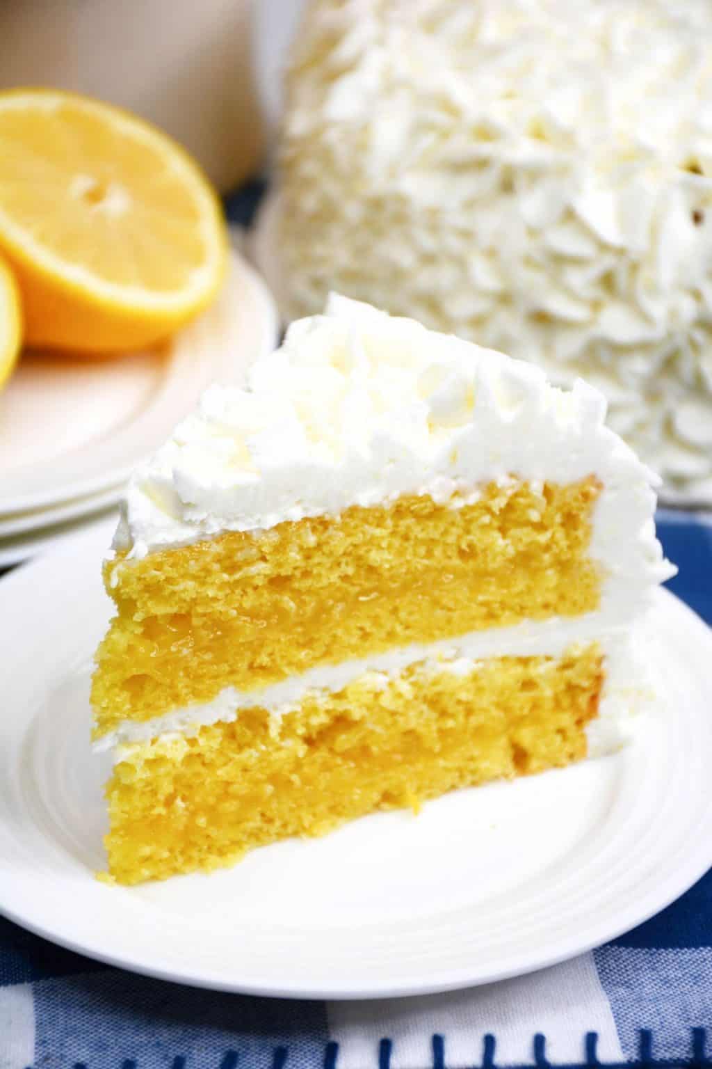Lemon Cake with lemon Filling CheekyKitchen
