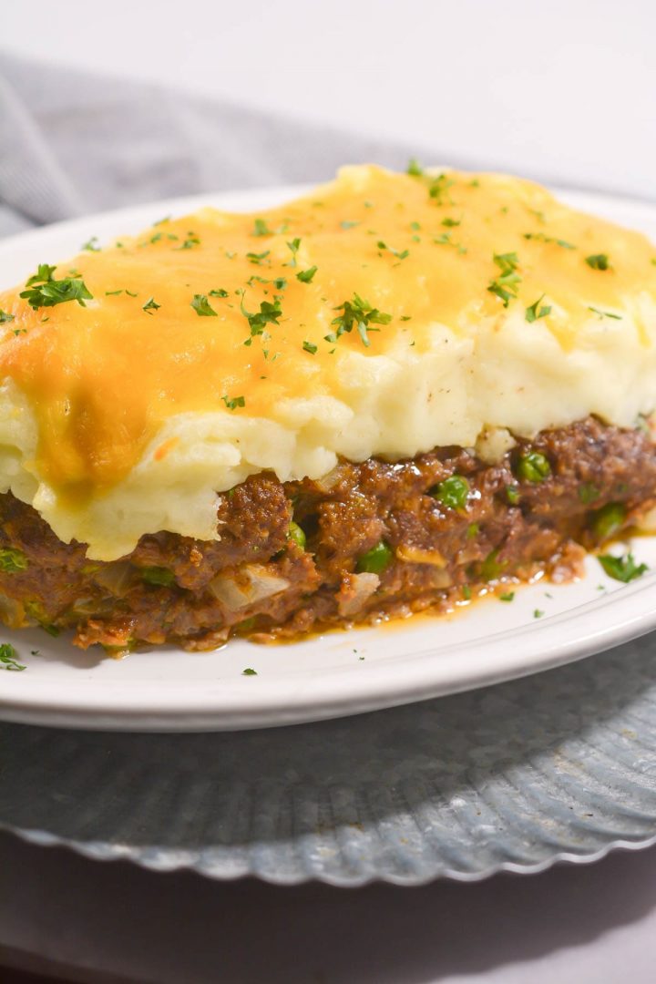 Meatloaf with Mashed Potatoes and Cheese - CheekyKitchen