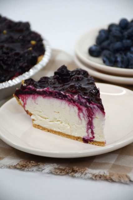 No Bake Blueberry Cheesecake - CheekyKitchen