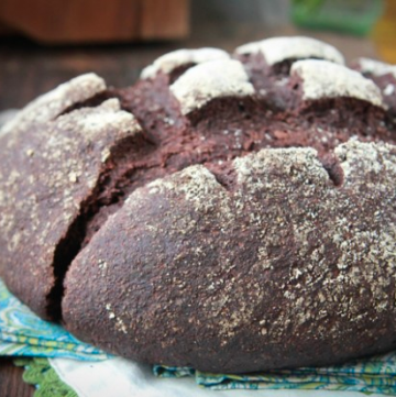 Chocolate Bread with Quick Raspberry Jam