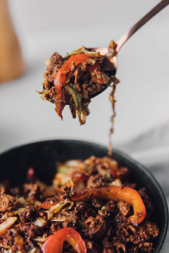Black Pepper Beef and Cabbage Stir Fry CheekyKitchen