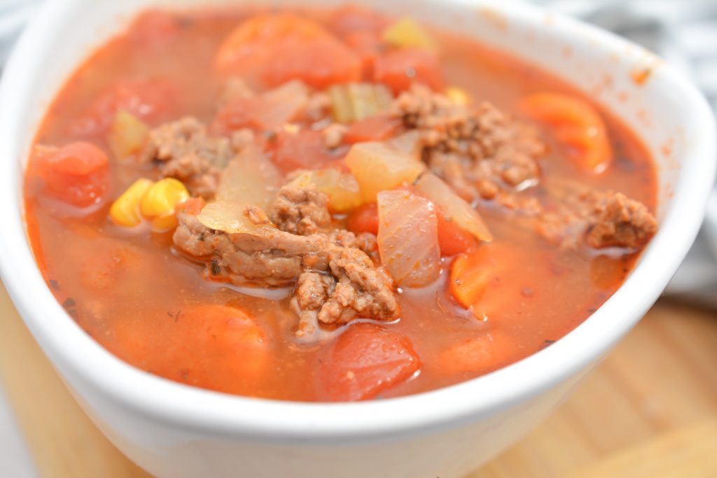 Easy Hamburger Soup - CheekyKitchen