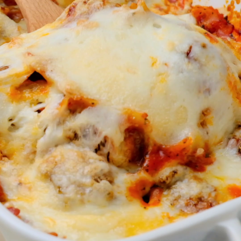 Dump and Bake Meatball Casserole CheekyKitchen