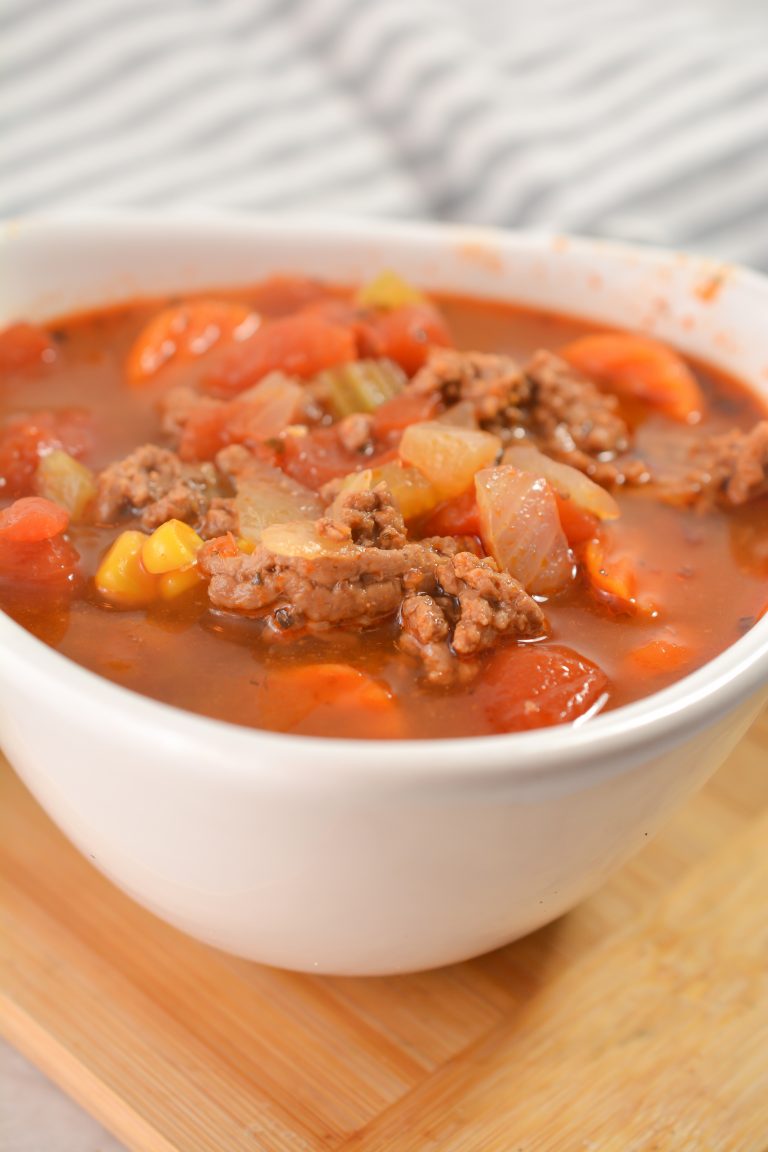 Easy Hamburger Soup - CheekyKitchen
