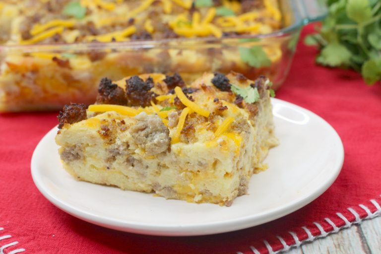 Christmas Breakfast Casserole CheekyKitchen