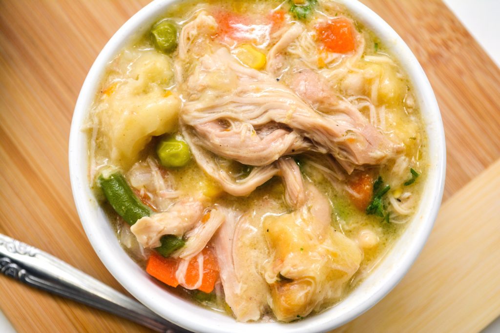 Crock Pot Chicken and Dumplings CheekyKitchen