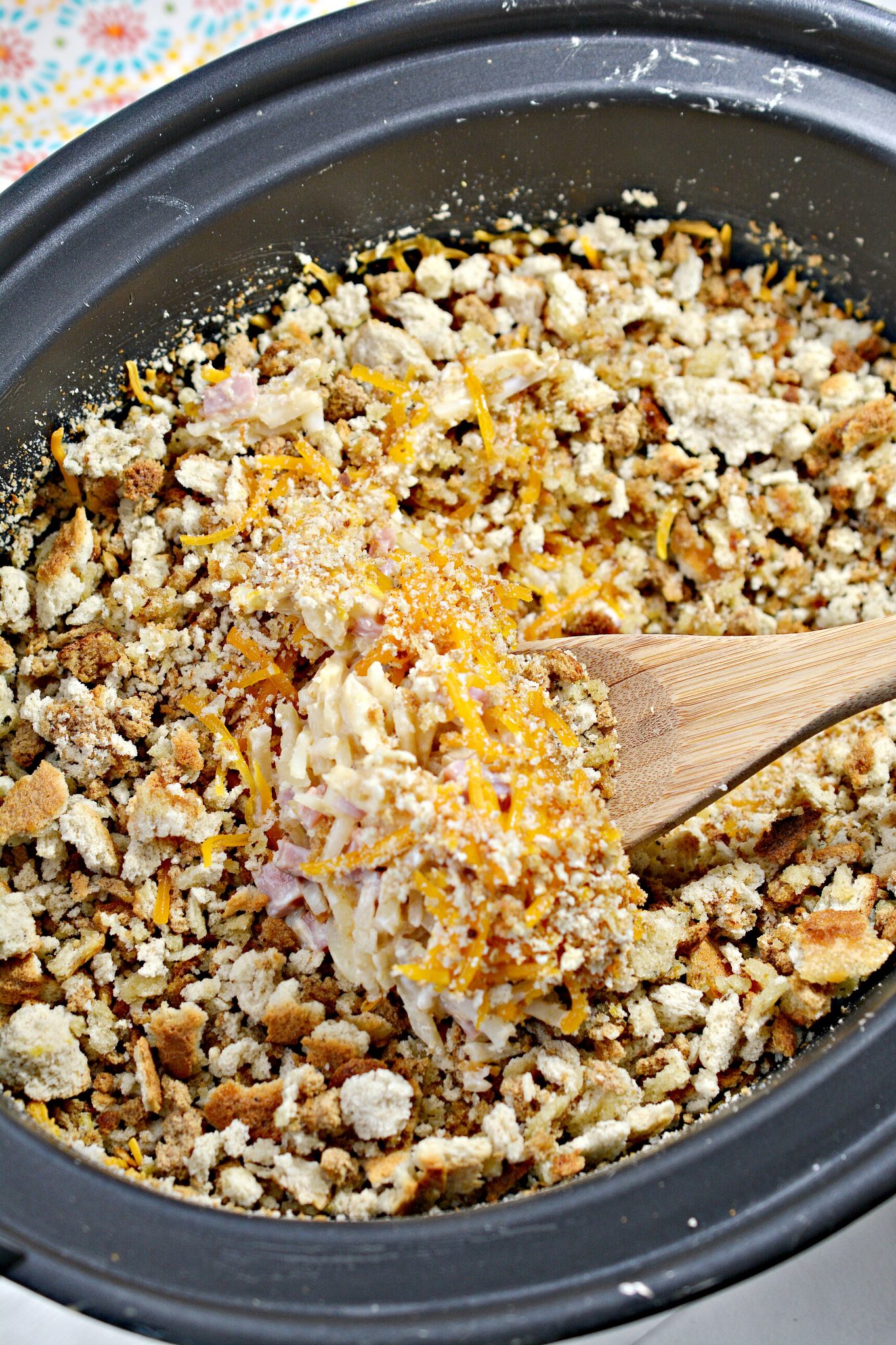 Crockpot Ham and Potato Casserole CheekyKitchen