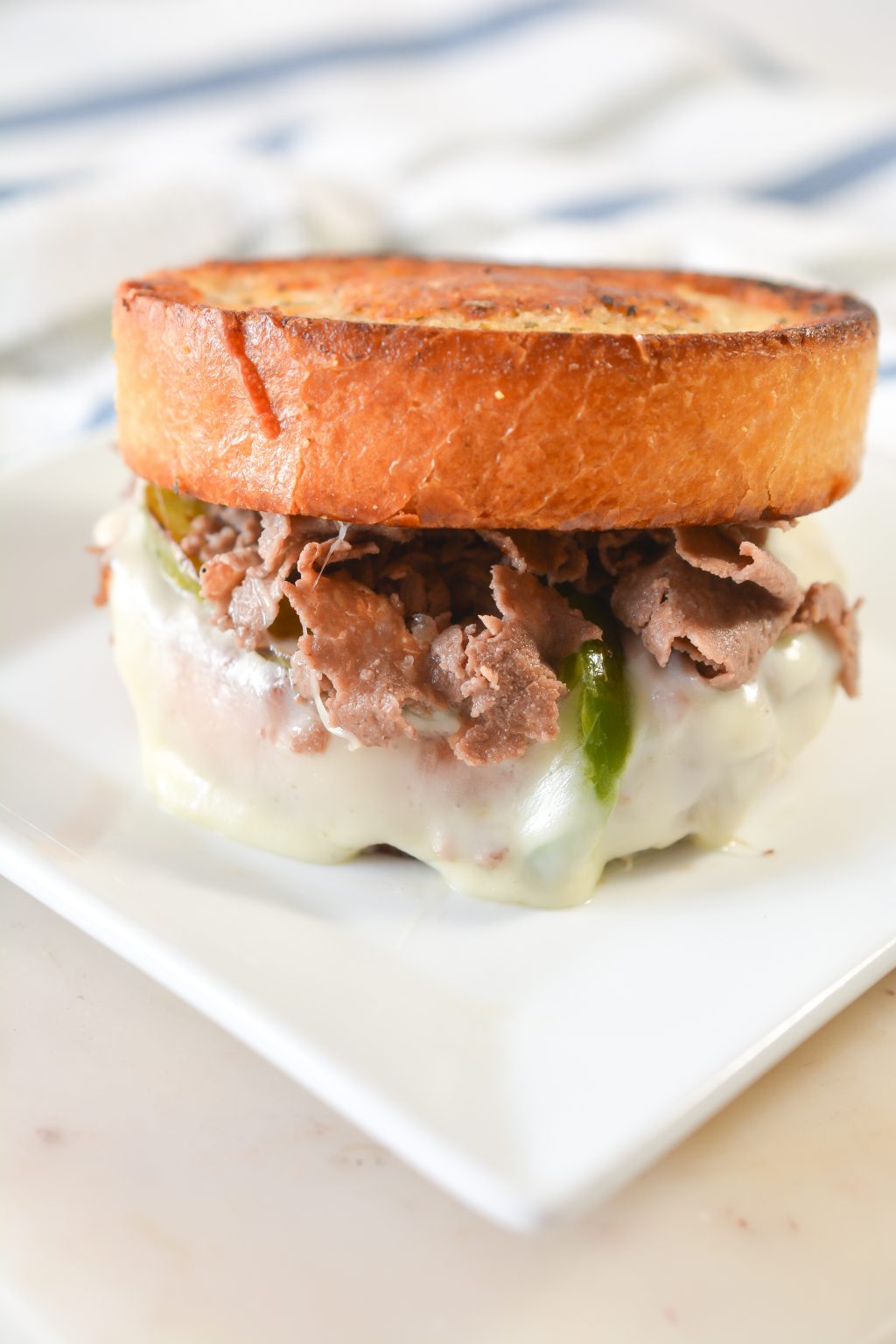 Steak and Cheese Garlic Toast CheekyKitchen