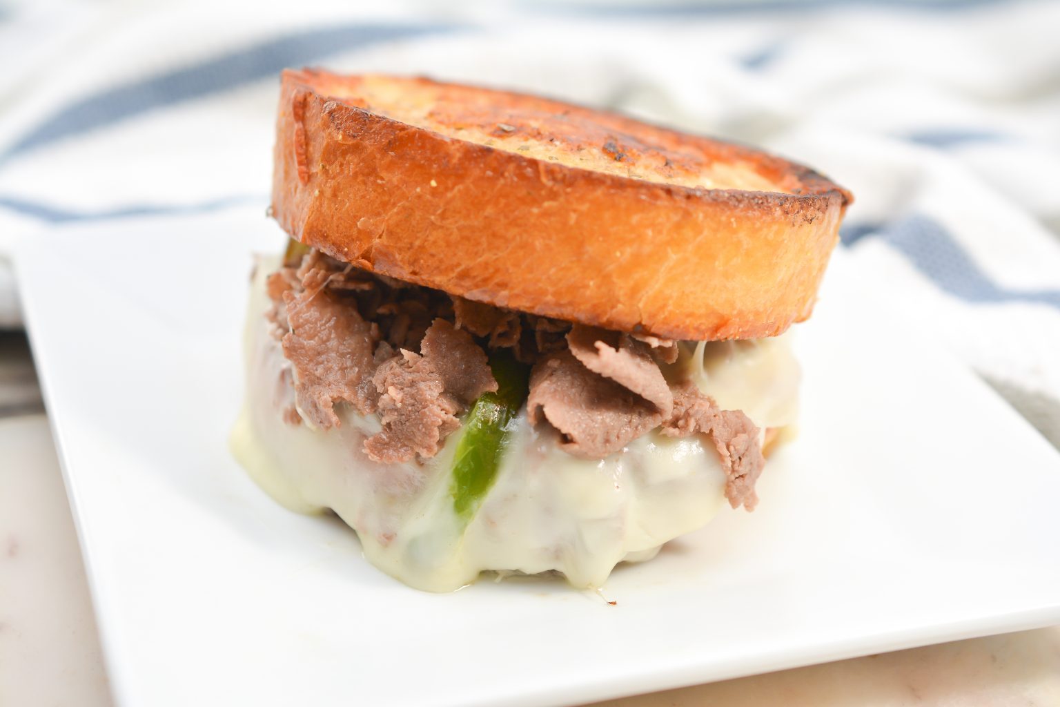 Steak and Cheese Garlic Toast CheekyKitchen