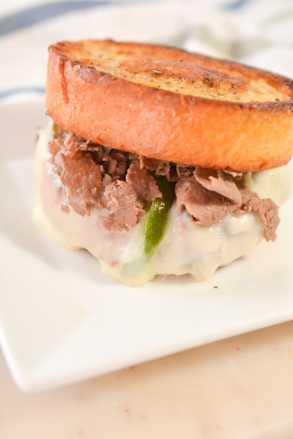 Steak and Cheese Garlic Toast CheekyKitchen