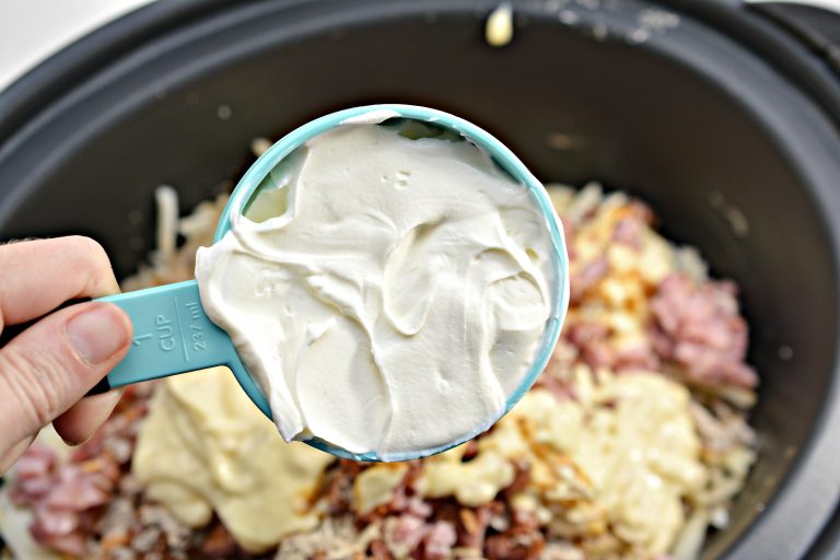 Crockpot Ham and Potato Casserole CheekyKitchen