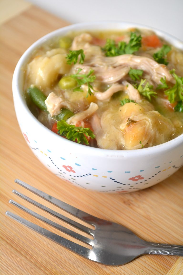 Crock Pot Chicken and Dumplings CheekyKitchen