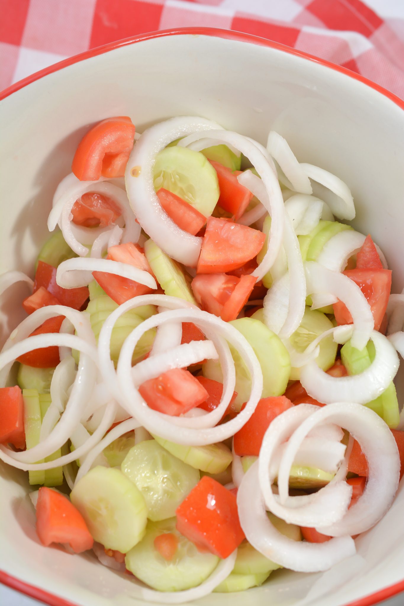 Marinated Cucumbers, Onions, and Tomatoes CheekyKitchen