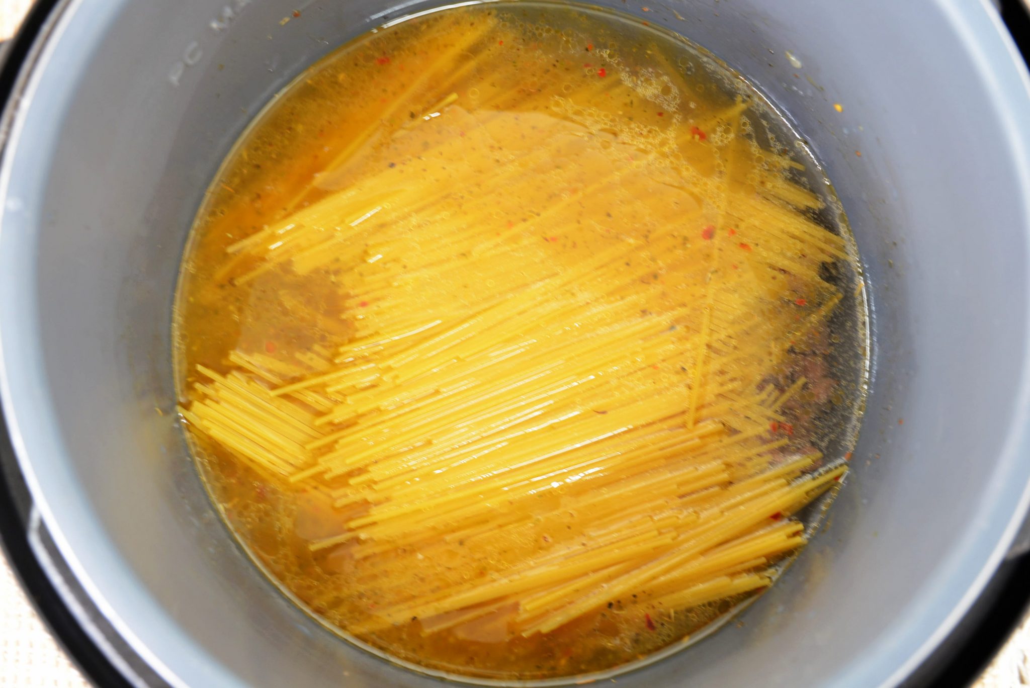 Instant Pot Spaghetti with Jar Sauce CheekyKitchen