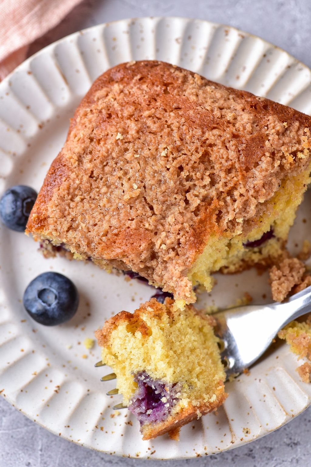 Blueberry Cream Cheese Coffee Cake CheekyKitchen