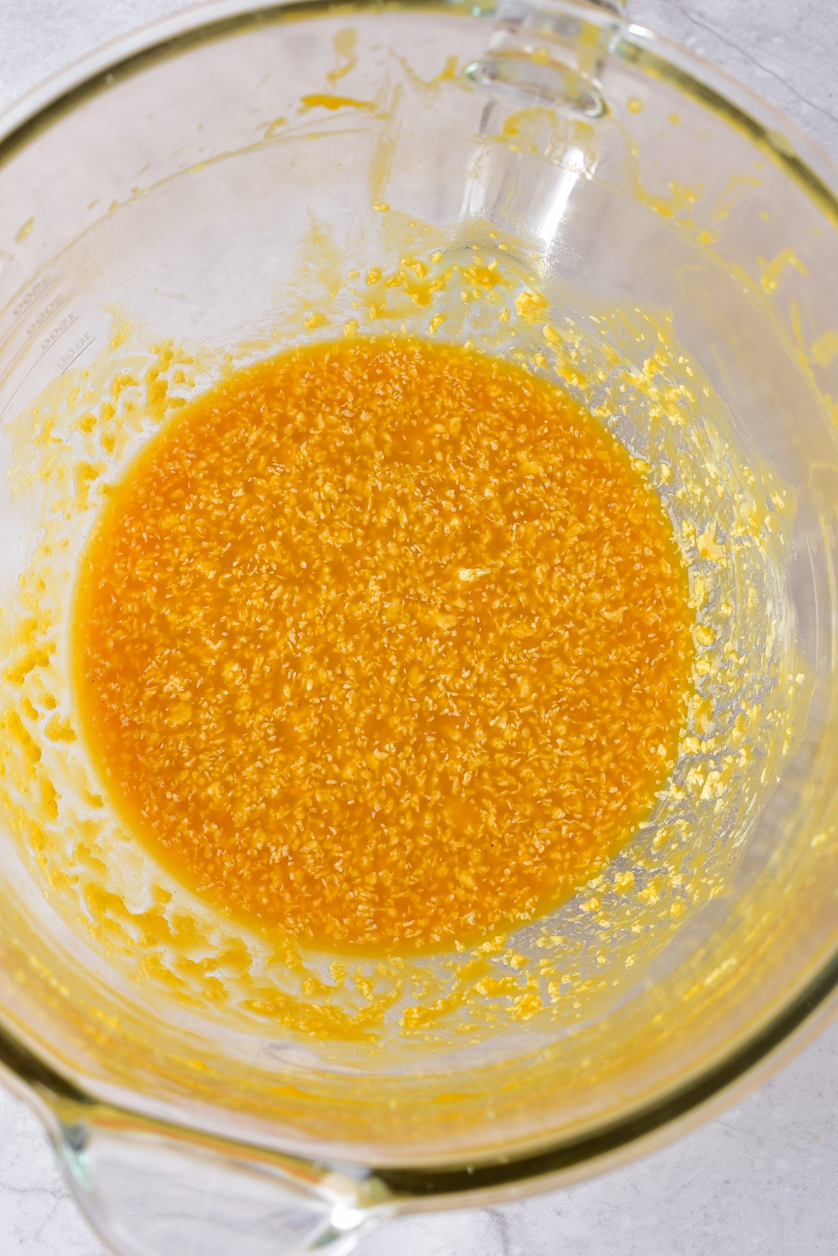 Beat the vanilla, egg, and pumpkin into the butter mixture until smooth. 